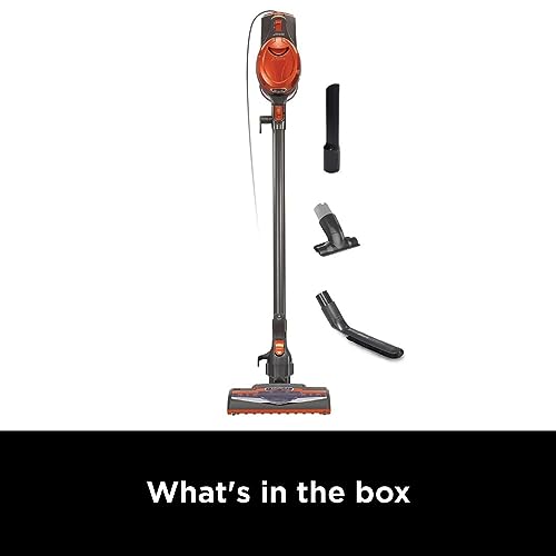 Shark HV301 Rocket Ultra-Light Corded Bagless Vacuum for Carpet and Hard Floor Cleaning with Swivel Steering, Gray/Orange